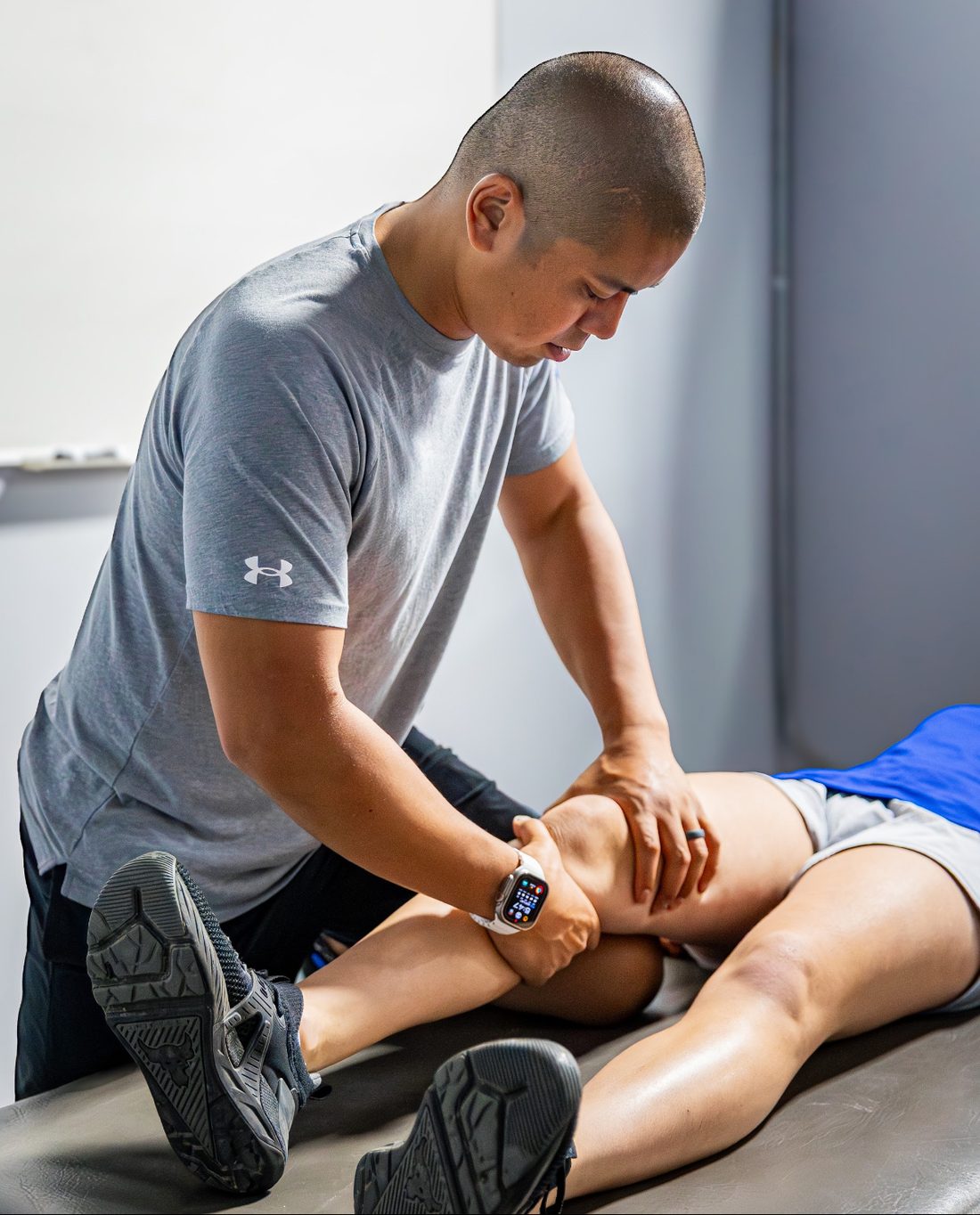 Hands-on treatment at MANA Performance Therapy